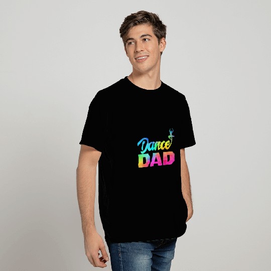 Multicolor Retro Dance Dad T-Shirts