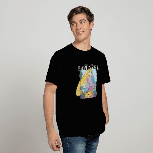 Disney Tangled Princess Rapunzel Distressed Portrait T-Shirts