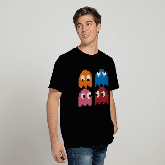 Cool Retro 80s PACMAN GHOSTS Video Games T-Shirts