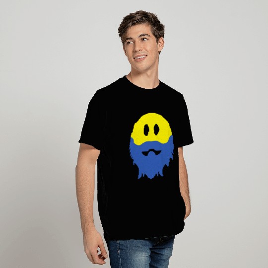 Bearded Smiley Face T-Shirts
