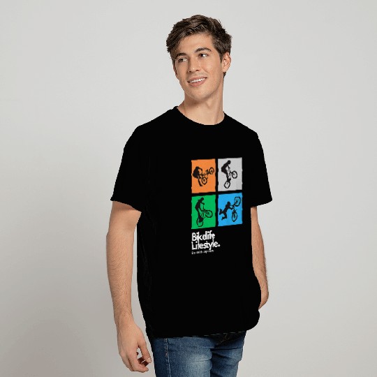Bmx Bikelife Lifestyle Quad Cube Tricks v2 T-Shirts