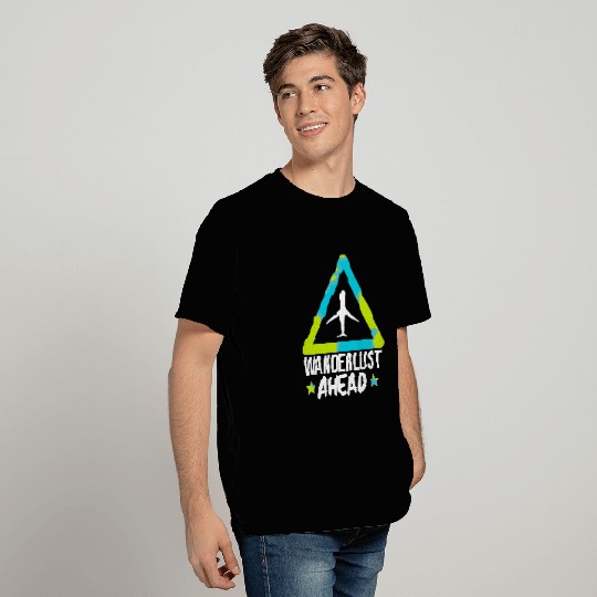 Artistic Wanderlust Ahead Illustration T-Shirts