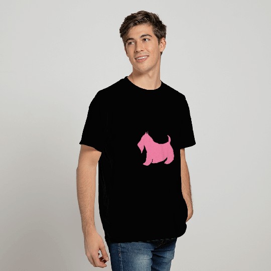 Dog Scottish Terrier Pink Scottish Terrier T-Shirts