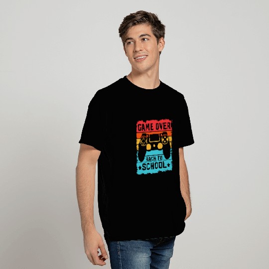game over back to school for boys Teacher Student Controller 1 T-Shirts