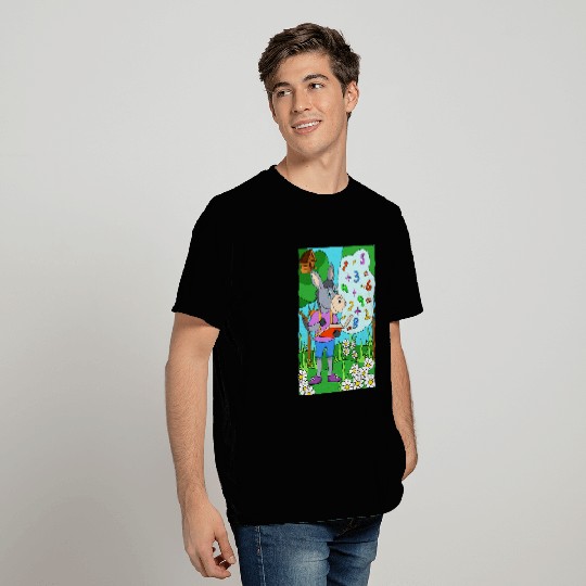 Donkey reading a math book T-Shirts