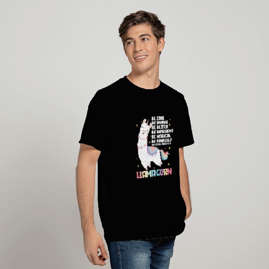 Llama Unicorns Be A Llamacorn T-Shirts