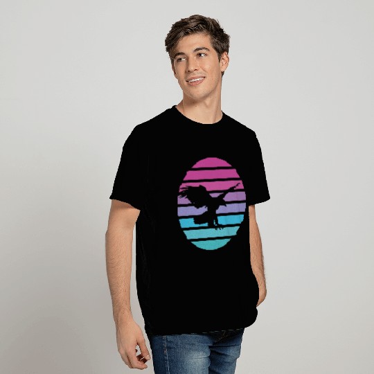 Eagle Retro Sun American Bald eagle USA T-Shirts
