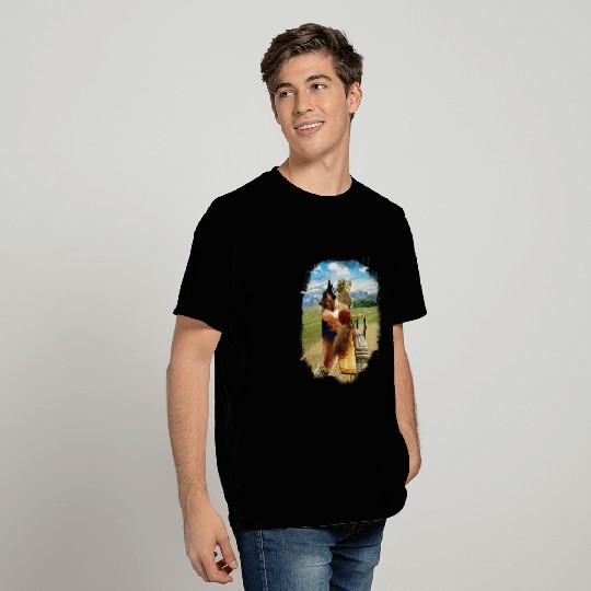 German Shepherd Pet Playing Cricket T-Shirts