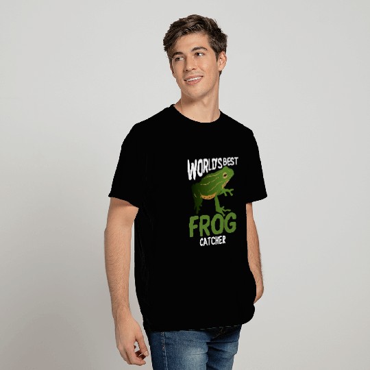 Frog Pet Worlds bests Frog Catcher Frog Hunter Boys T-Shirts