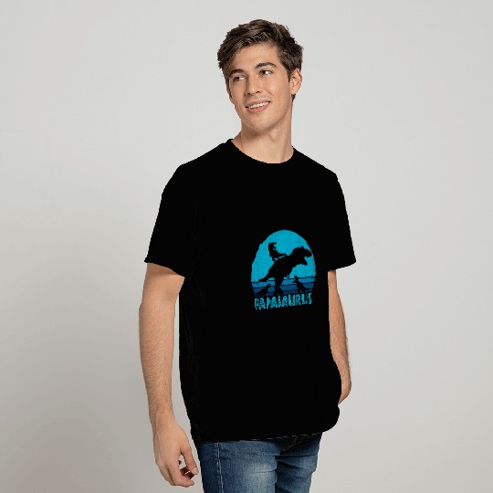 Dinosaur Pet Papasaurus 2TRex Dad of 3 Dinosaur Father vintages Retro T-Shirts