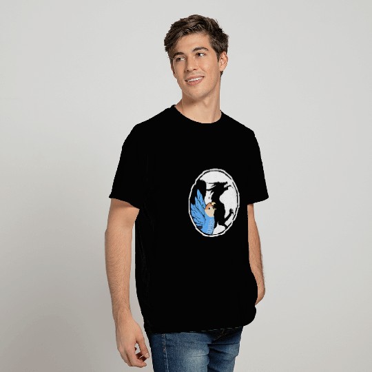 Dragon Pet Parrot Dragon Shadow I Peachfaced Blue Lovebird T-Shirts