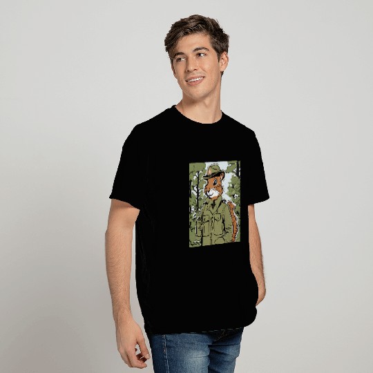 Squirrel Pet Park Ranger Forest Protector Wildlife Tee T-Shirts