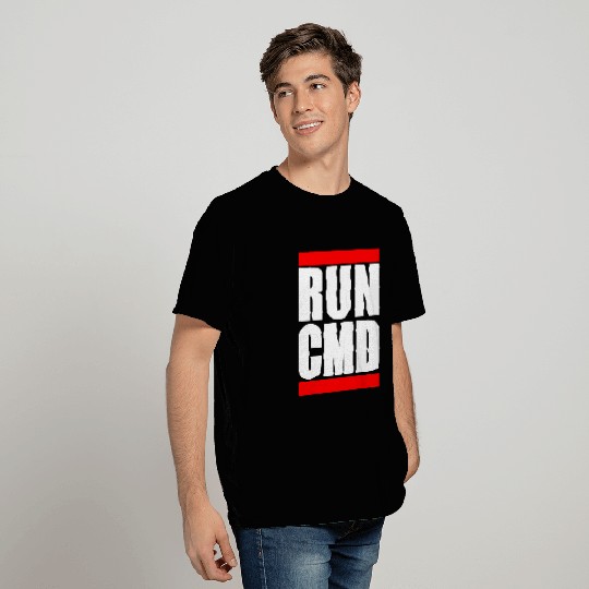 Run CMD Funny Software Developer Programmer 1 T-Shirts