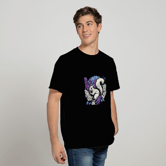 Squirrel Pet Lilac Bush squirrel artwork hikers designs T-Shirts