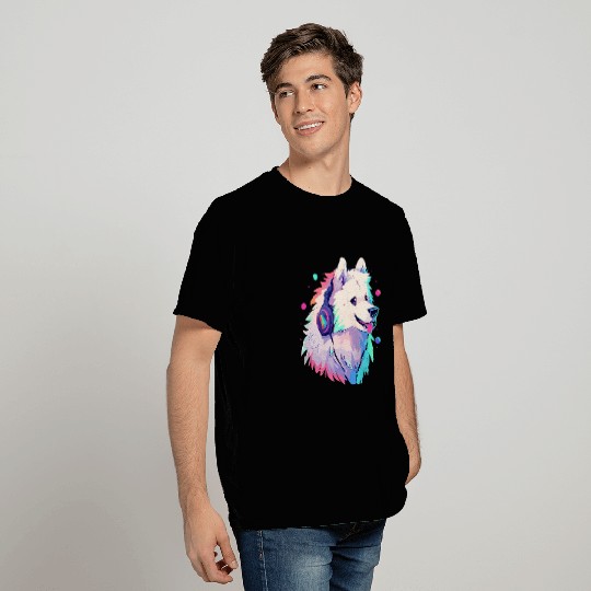 Cute Samoyed DJ Electronic Music Festival T-Shirts
