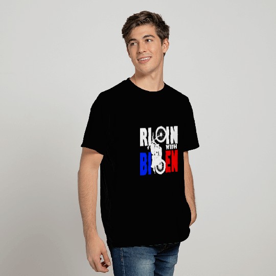 Ridin With Biden Motorcycle Cool Uncle Joe President 2 T-Shirts