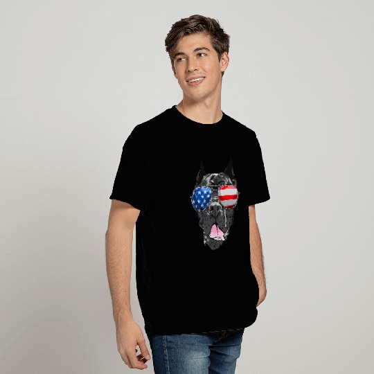 Italian Mastiff Cane Corso Dog American USA Glasses T-Shirts