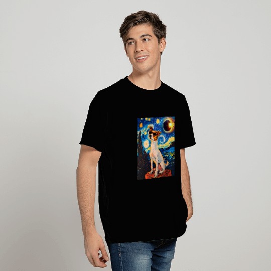 Total Solar Eclipse Toy Fox Terrier Dog T-Shirts