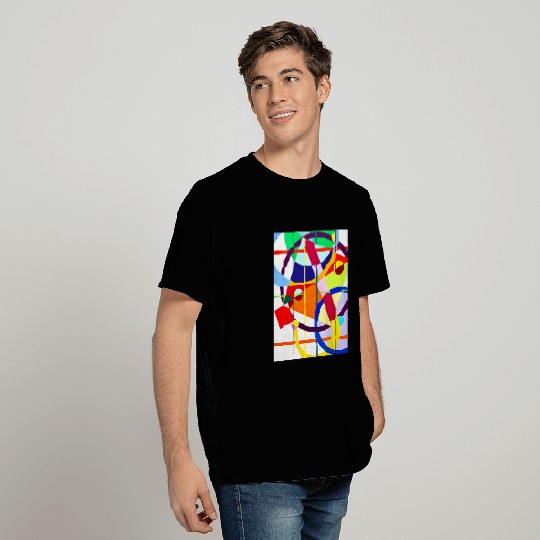 Jazzy funk geometric abstract T-Shirts