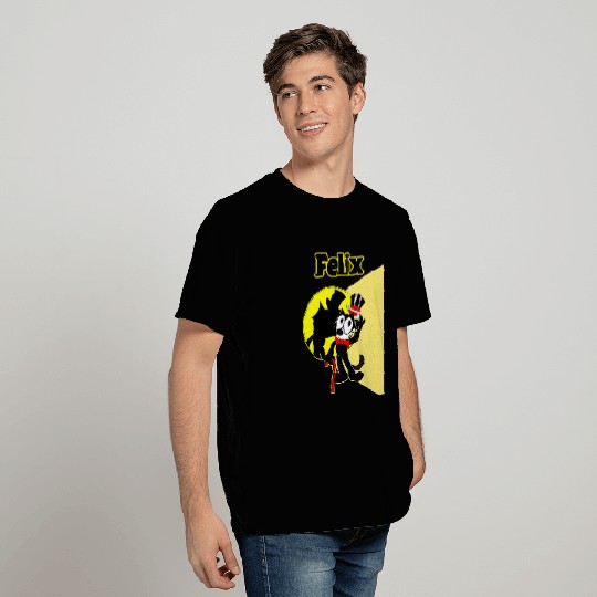 Felix Cartoon onStage in Spotlight Wears Bow Tie Top Hat T-Shirts