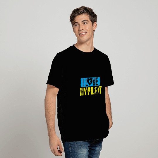 I Love My Pilot Aviation Flight Aviator Student Pilots T-Shirts