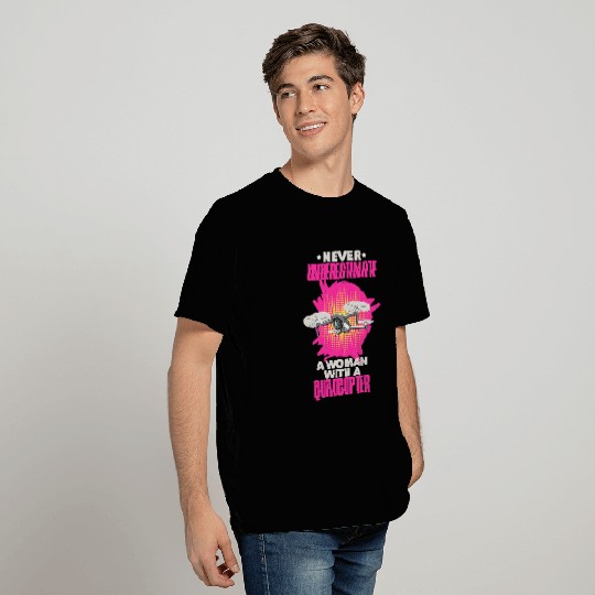 Womens Drone Design for a Quadcopter Hobby Pilot Woman T-Shirts