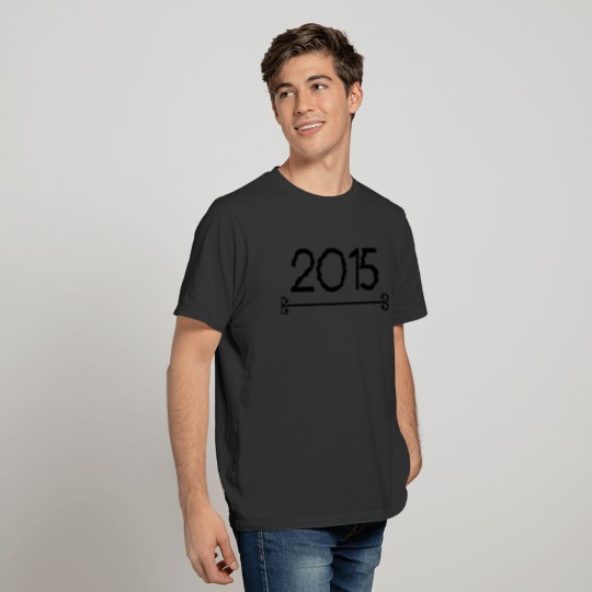 2015 new year line T-shirt