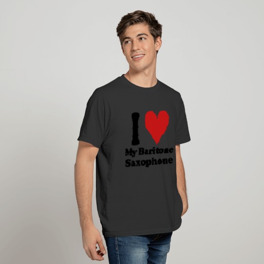 I Love Baritone Saxophone T-shirt
