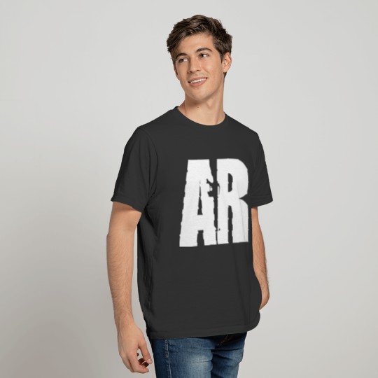 AR15 WHITE T-shirt