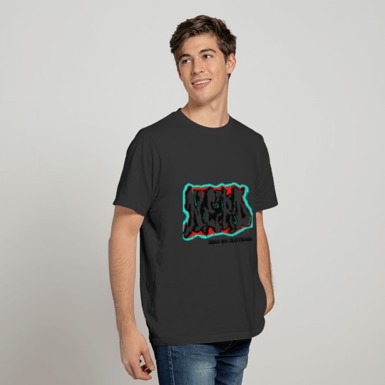 nerd red and teal T-shirt