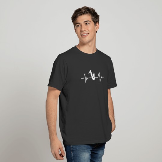 Saxophone Heartbeat Love T-Shirt T-shirt