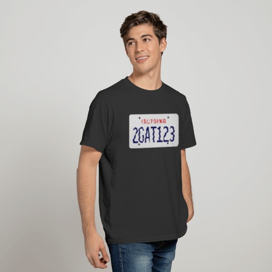 2GAT123 license plate T-shirt