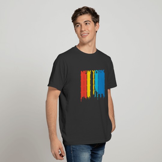 Retro 1970s New York City Skyline T-Shirt T-shirt