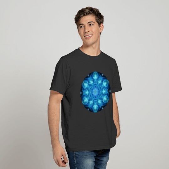 Blue Nova Mandala T Shirts