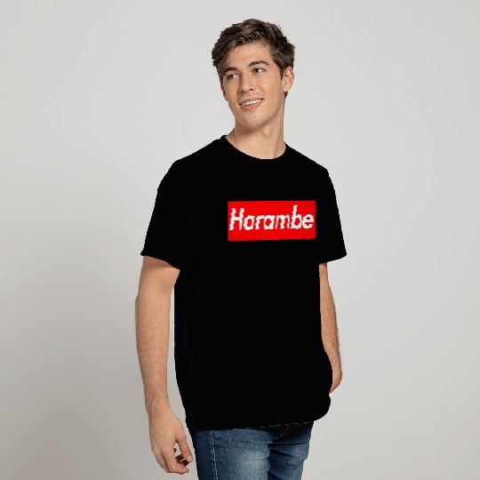 Harambe x Supreme Box Logo T Shirts