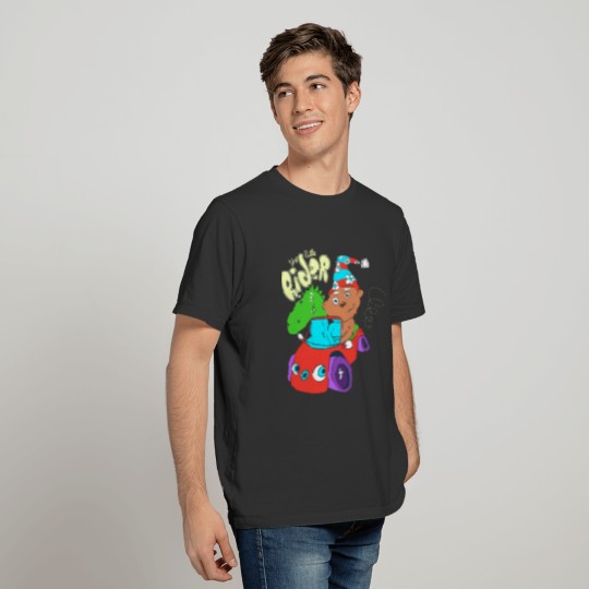 hot-little-rider-dragon-cartoon T-shirt