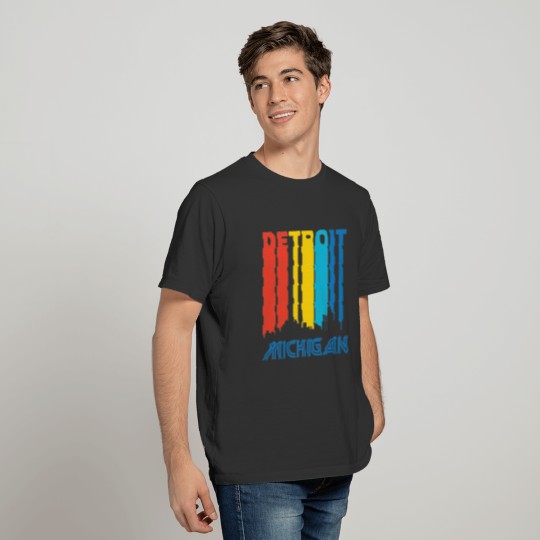 Retro Detroit Skyline T-shirt