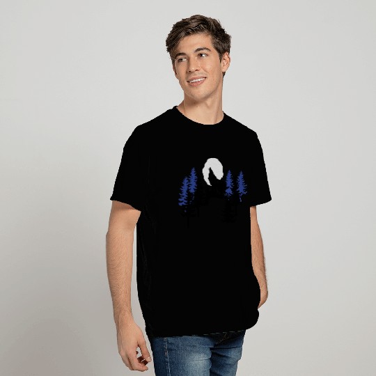 wildness Alaska Wolf moon wildlife T Shirts