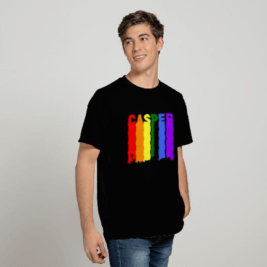 Casper Wyoming Gay Pride Rainbow Skyline T Shirts