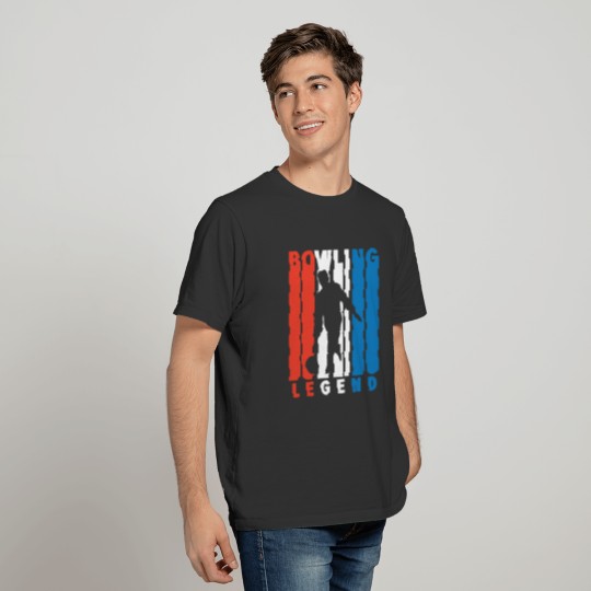 Red White And Blue Bowling Legend T-shirt