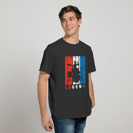 Red White And Blue Drumming Legend T-shirt