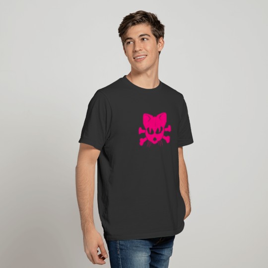 Cat Skull Crossbones T-shirt
