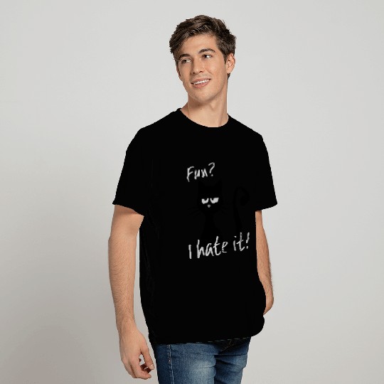 grumpy fun cat loves being funny T Shirts
