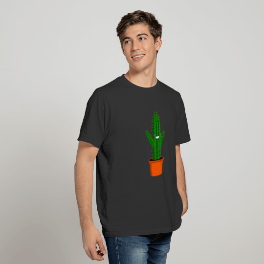 Funny cartoon cactus T-shirt