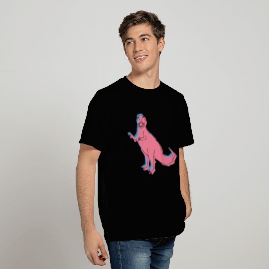 Blue Pink Dinosaur 3D T Shirts