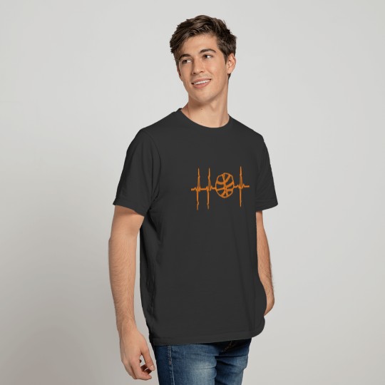 Basketball Heartbeat Shirt T-shirt