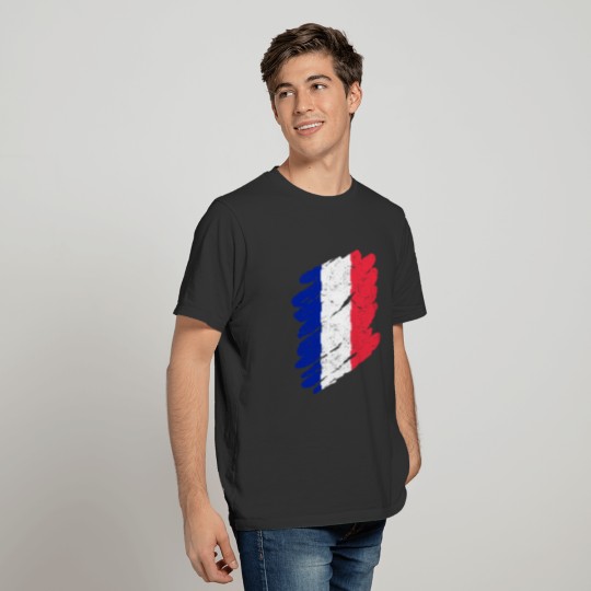 Pinsel Land Heimat Frankreich T-shirt