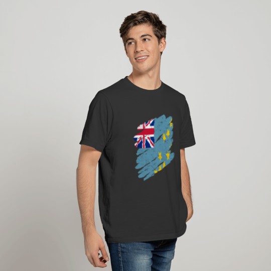 Pinsel Land Heimat Tuvalu T-shirt