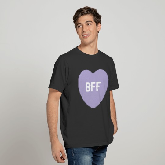 BFF Purple Candy Heart - Best Friends Forever T Shirts