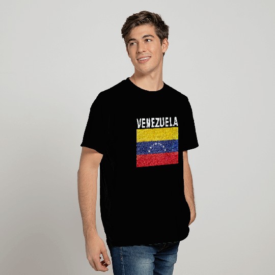 venezuela flag stained glass effect design T Shirts
